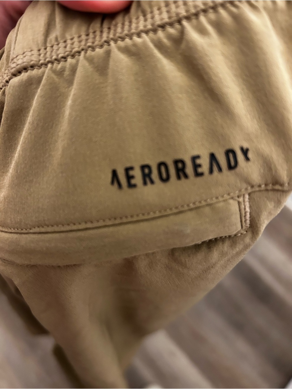 Adidas Aeroready Men's Casual Elastic Waist Khaki Pants 2XL - Picture 2 of 3